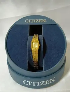 CITIZEN クォーツ 腕時計 ビンテージデザイン ゴールド ブレスレットのサムネイル