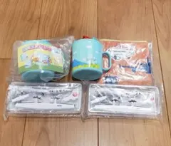 JAL JA01JC模型2個 色が変わるコップ2個 巾着2枚 タオルハンカチ1枚のサムネイル