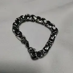 ステンレススチール チェーンリンクブレスレット シルバー