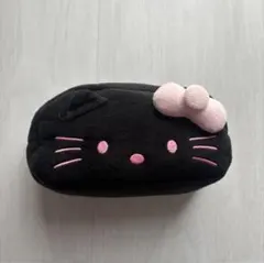 ハローキティ ロープバスケット ブラック＋ピンク 2点セットアベイル
