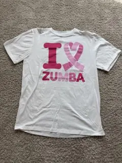 I ♥ ZUMBA ホワイトTシャツ ワンサイズ　未使用