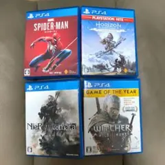 PS4 スパイダーマン, ホライゾン, ニーアオートマタ, ウィッチャー3