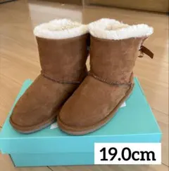 値下げ！ムートンブーツ　ショートブーツ　女の子　19cm 冬　子ども