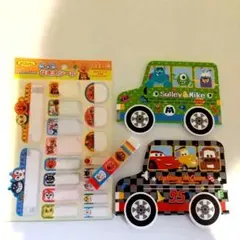 ●文具まとめ売り　アンパンマンお名前シール、消しゴム、ディズニーメモ帳