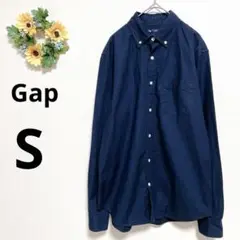 a3638 ギャップ　Gap メンズ　長袖　ネイビー　シャツ　カジュアル　S