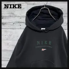 946【人気】ナイキ 刺繍 ロゴ スウッシュ パーカー 希少 入手困難 一点物