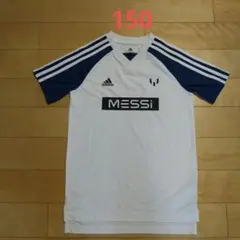 adidas Messi サッカーシャツ J150 ホワイト/ネイビー