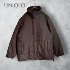 【UNIQLO】　90s オールドユニクロ　中綿ダウンジャケット　ブルゾン　茶色