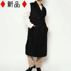 GORGE(ゴージ)ロング丈ノースリーブジレ.blackのサムネイル