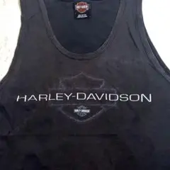 ハーレーダビッドソン　タンクトップ　ブラック　Lサイズ USA製　穴有り