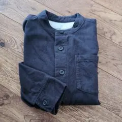 Yuu様専用【無印良品】美品☆ネイビー☆バンドカラー厚手シャツ