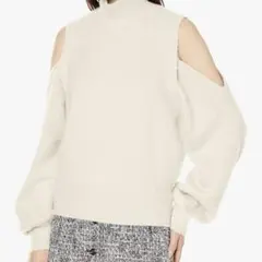 オフショルダー ニット セーター ホワイト　snidel