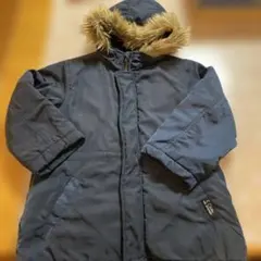 E.C.C.O. フード付きネイビーコート 120