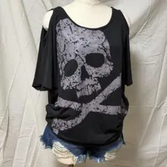 Janiss スカル ドルマン ドクロ tシャツ Y2K ギャル 平成 グランジのサムネイル