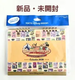 東京ディズニーリゾート　卓上カレンダー　2026年　ミッキー　シール付き