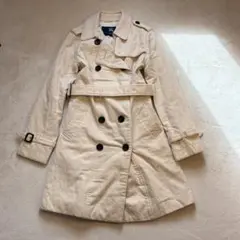 【美品】バーバリーロンドン キルティングトレンチコート 38アイボリーMサイズ