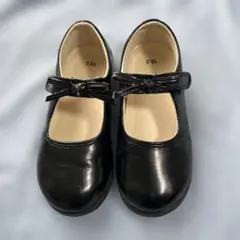 黒いリボン付きフォーマルシューズ 18cm