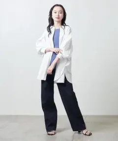MARW UNITED ARROWS　タック スリーブシャツ
