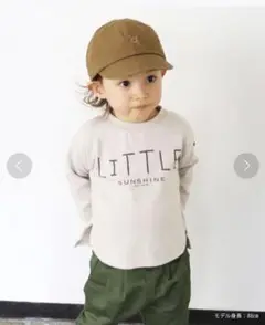 ★未使用/quoti use fith/ソフト天竺 長袖Tシャツ/130/BE