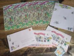るるる学園　レターセット　1990年代　サンリオ　当時物　昭和レトロのサムネイル