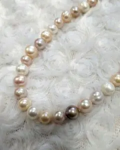 淡水パール ネックレス ピンク ホワイト ブラウン