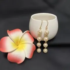 NO.68 4連パールピアス