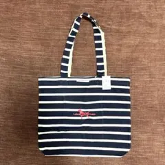 Labrador Retriever トートバッグ ネイビー/ストライプ