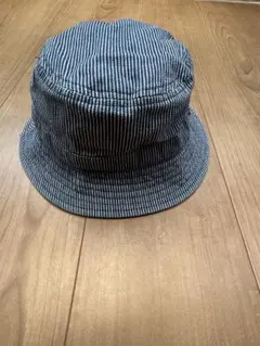 COMME CA ISM 帽子　ハット　54センチ ストライプ