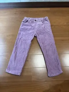 BeBe 薄紫 コーデュロイ パンツ 100サイズのサムネイル