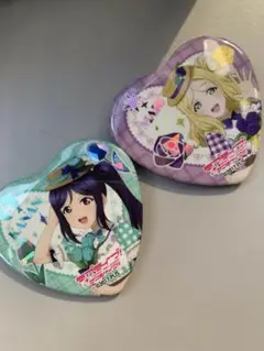 ラブライブサンシャイン　GIGOコラボ　Aqours 鞠莉　果南　缶バッジ
