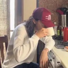 AVIREX メッシュキャップ MATS 一廉さん着用モデル 古着 バーガンディ