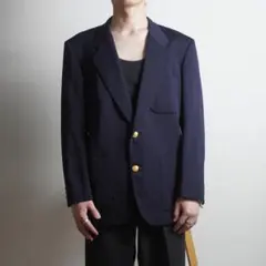TAKEO KIKUCHI テーラードジャケット 金ボタン 紺/BZ334