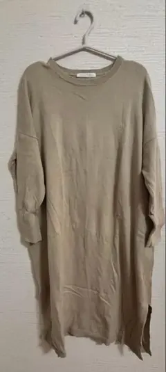 【値下げ送料込み】AMERICAN HOLIC ベージュ ワンピース ニット