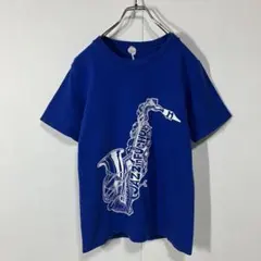 半袖Tシャツ　アート　プリント　クルーネック　ヴィンテージ感　古着