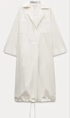 ZARA ロングワンピース ホワイト