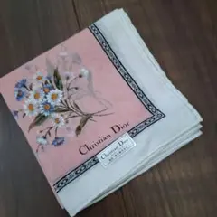【新品】Christian Dior 花柄ハンカチ