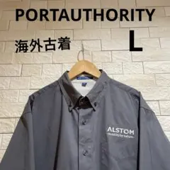 海外古着　PORTAUTHORITY ポートオソリティ長袖ワークシャツ　サイズL