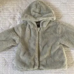 【未使用品】petit main フリースアウター ミントグリーン 100cm