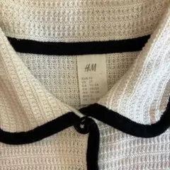 H&M 薄手カーディガン白黒　90 100 2歳　3歳