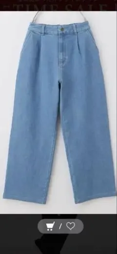 デニムワイドパンツ デニム