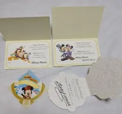 ミラコスタ バースデーカード・シール/結婚記念日カード 誕生日 【非売品】