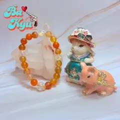 【130】イエローアゲートブレスレット☆おみくじ付き