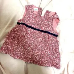 familiar 花柄ワンピース 80