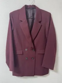 【値下げ】GUテーラードジャケット ワインレッド