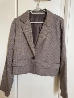 ingni イング　ブラウン　ショートジャケット