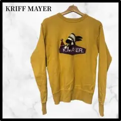 クリフメイヤー　KRIFF MAYER トレーナー　S レディース　イエロー