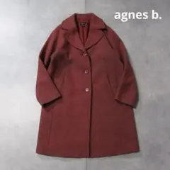 【値下げ◎】 agnes b. / ツイード ウール ダブル チェスターコート