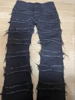 2026年最新】mnml デニムカラー：ブラック ブーツカットデニム・フレア