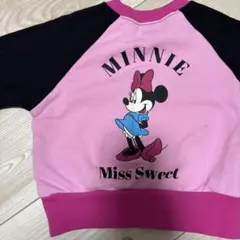 ディズニー　ミニー　配色トレーナー　新品