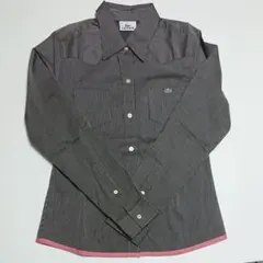 LACOSTE ラコステ ストライプシャツ レディース38